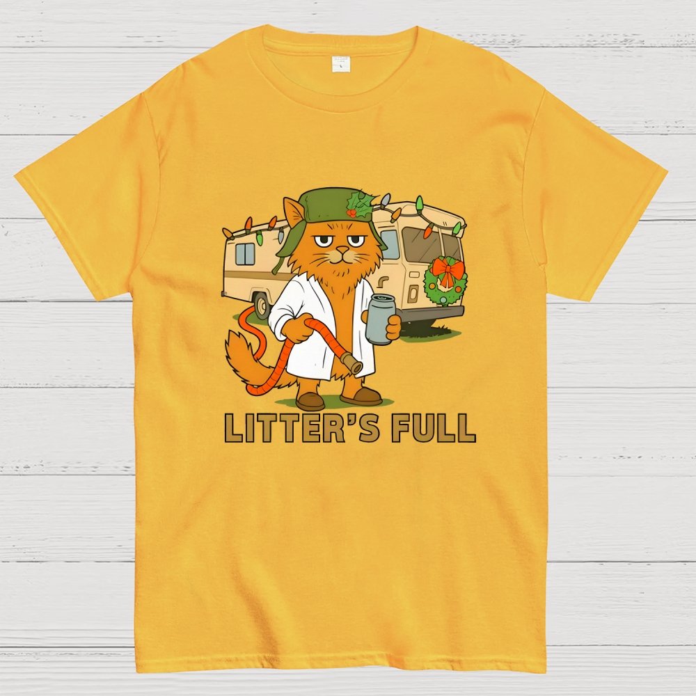 Christmas Shitters Full Cat Geek T-Shirt