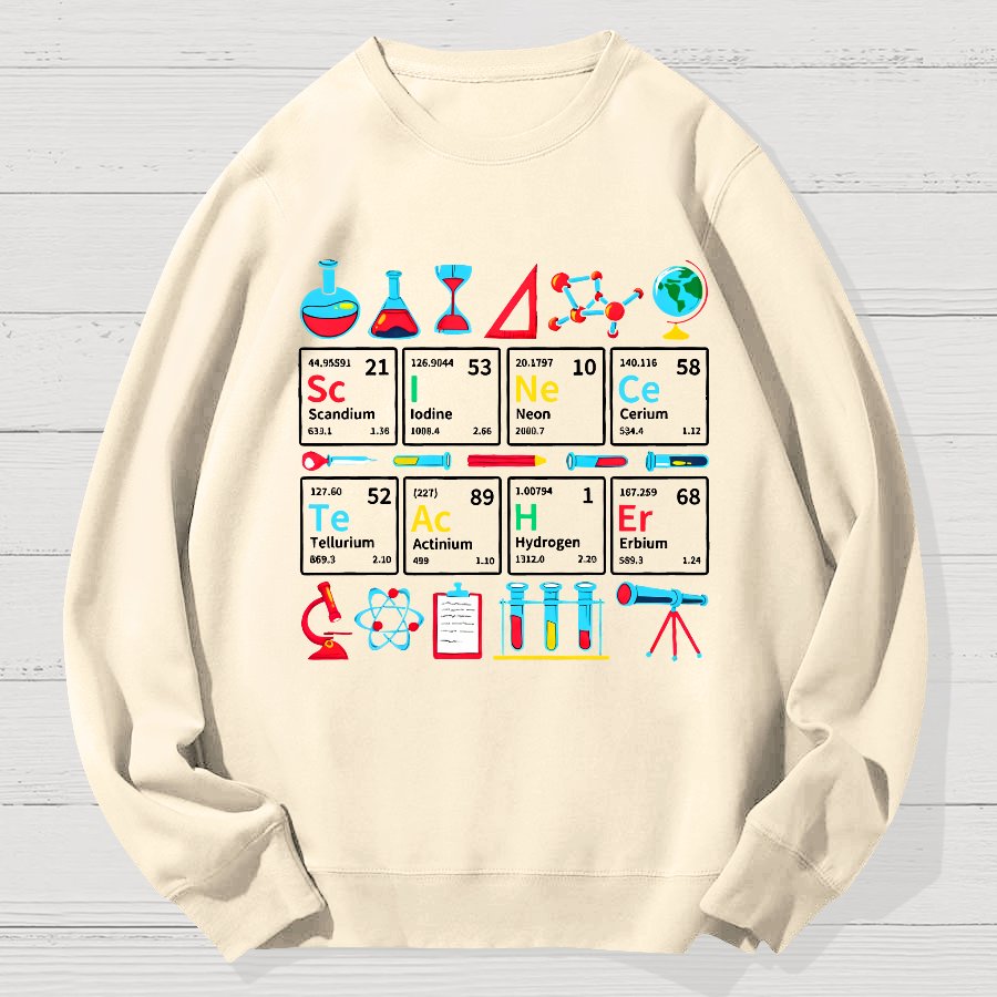 Teaching Science Geek Cotton Sweatshirt