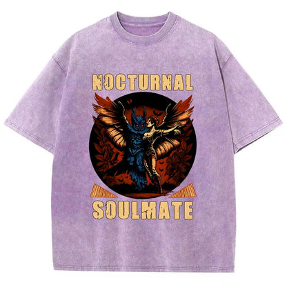 Mothman nocturnal soulmate Vintage Distressed T-shirt