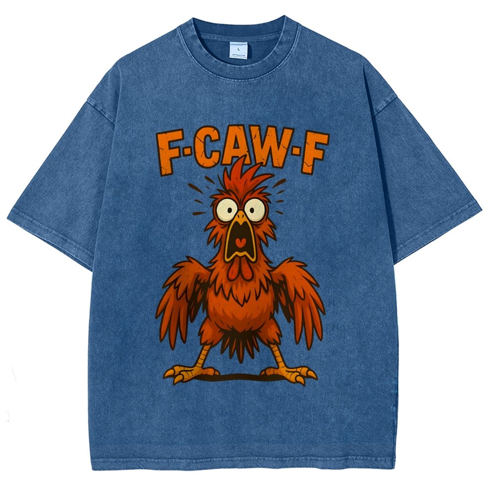 F-CAW-F  Angry Chicken Vintage Distressed T-shirt