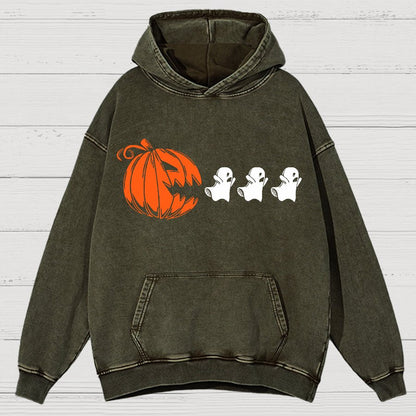 Funny Halloween Ghost Vintage Distressed Hoodie