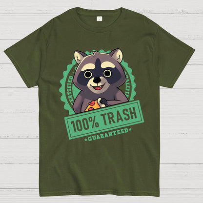 100% Cute Trash Panda Raccoon Seal Geek T-Shirt