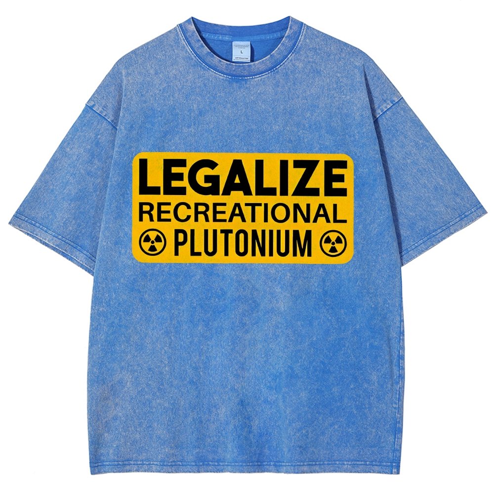 Legalize Recreational Plutonium Vintage Distressed T-shirt