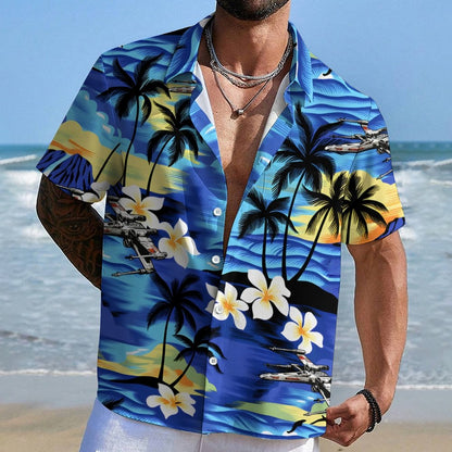 Sunset Allover Hawaii Beach Geek Hawaiian Shirt