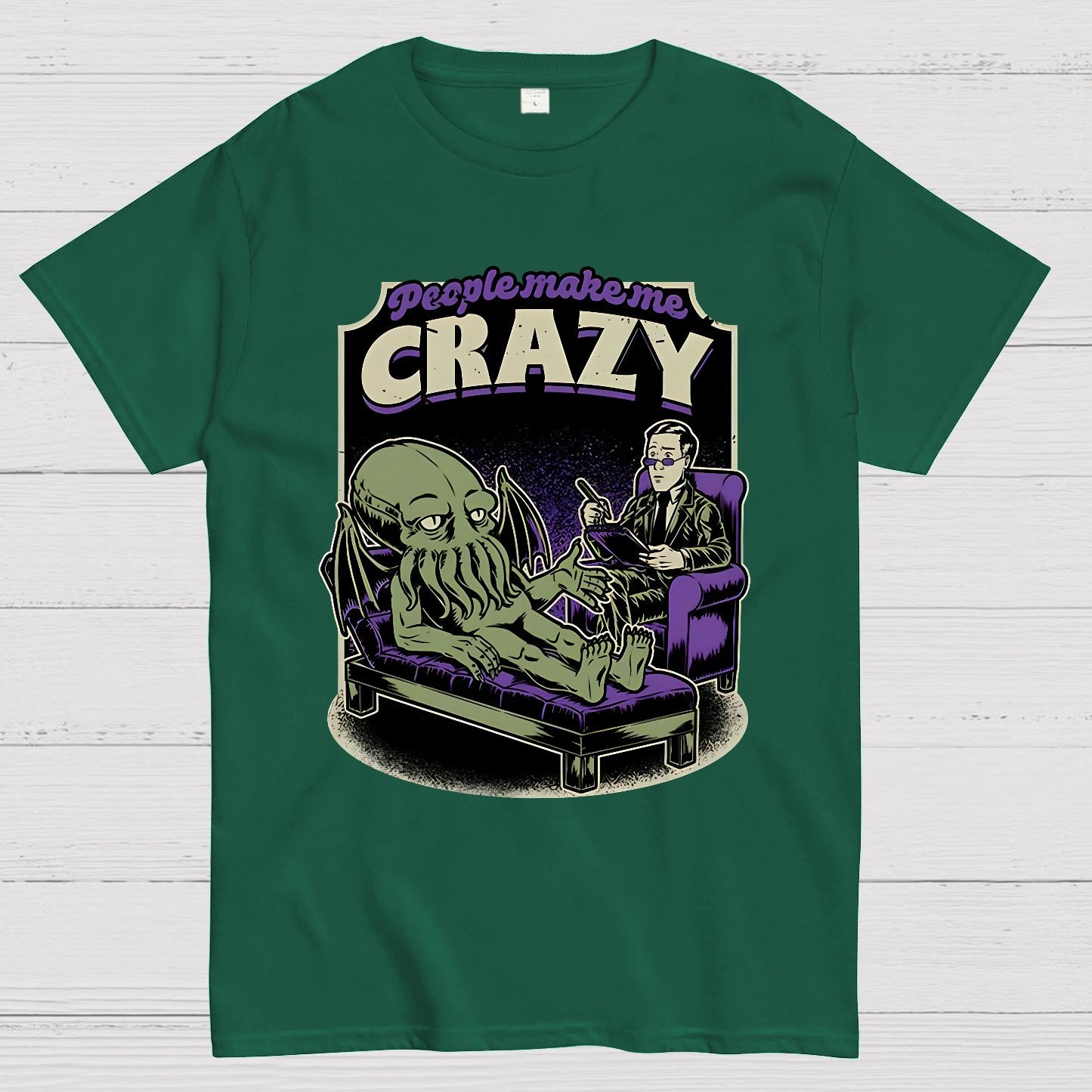 Lovecraft Cthulhu Therapy Geek T-Shirt