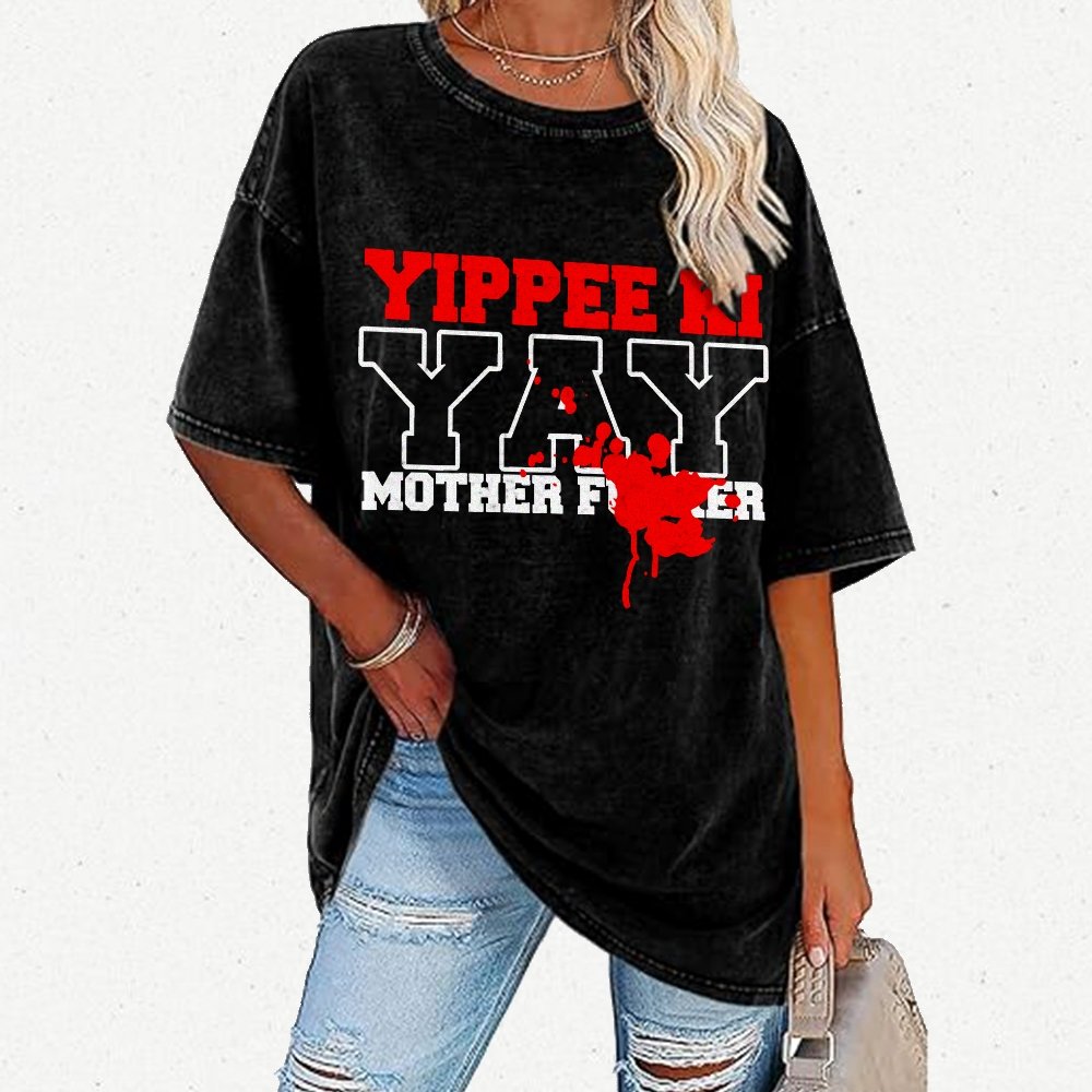 Yippee Ki-yay... You know the rest Vintage Distressed T-shirt