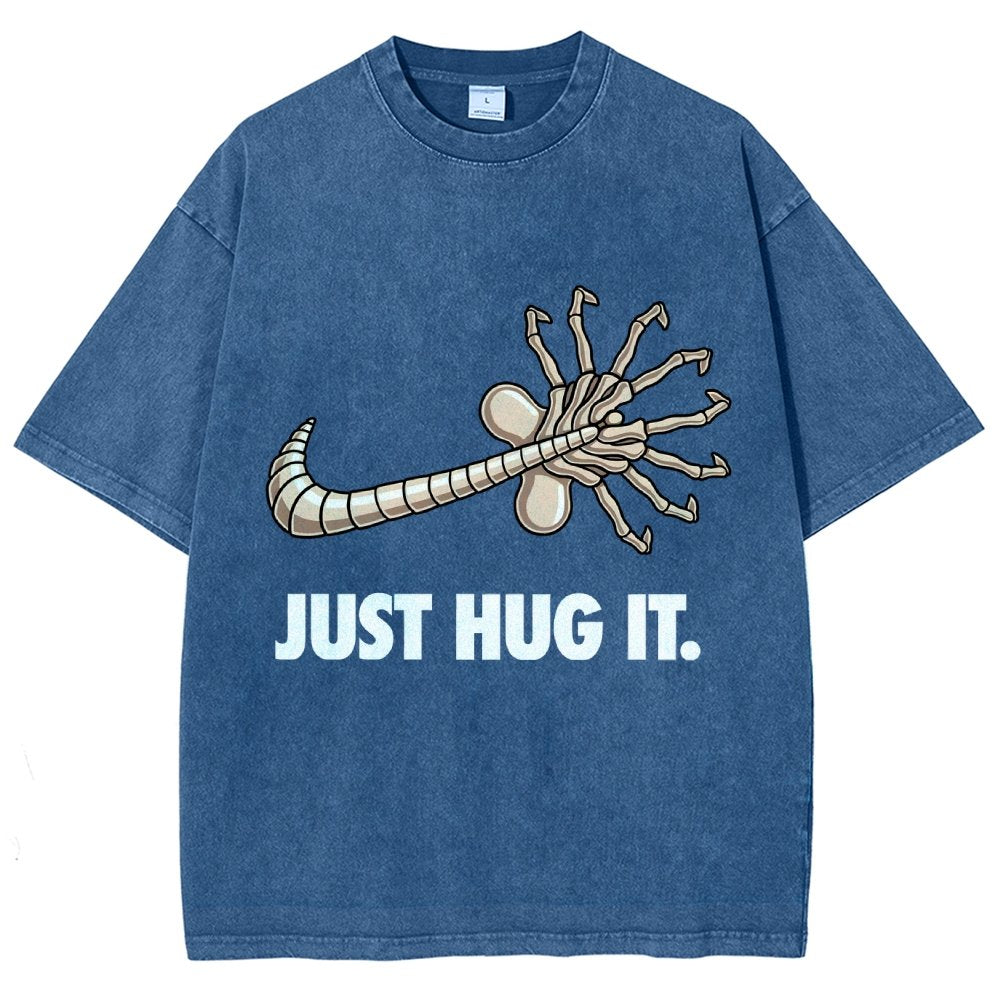 Just hug it Vintage Distressed T-shirt