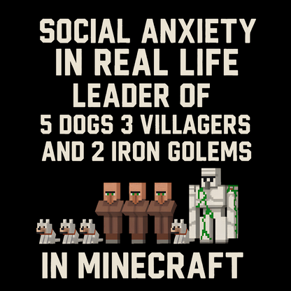 Social Fear In Reality, leader In Game Geek T-Shirt
