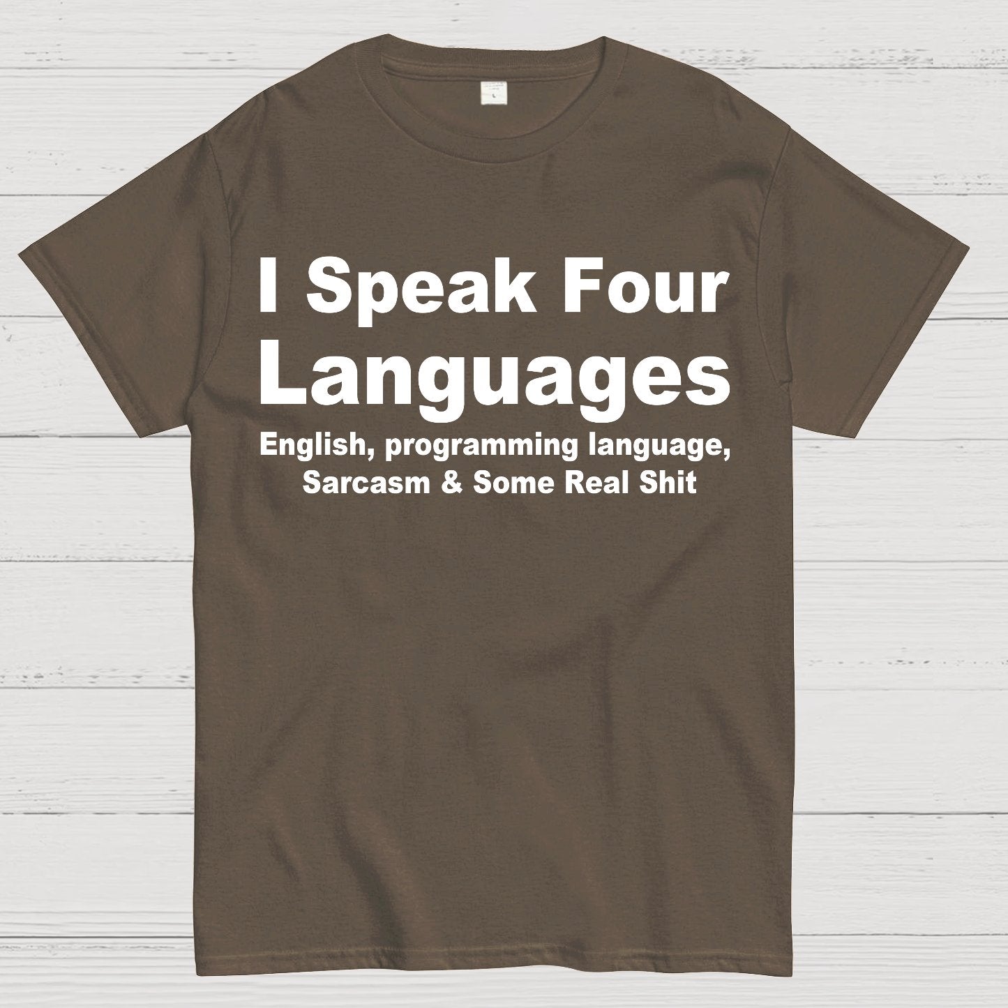 Speak Four Languages Geek T-Shirt