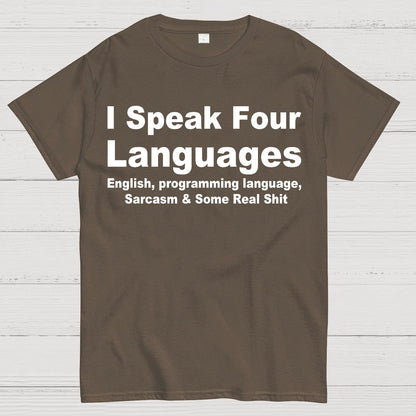 Speak Four Languages Geek T-Shirt