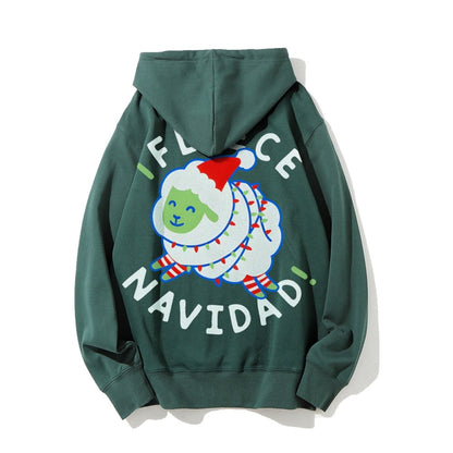 iFleece Navidad! Printed Back Cotton Hoodie