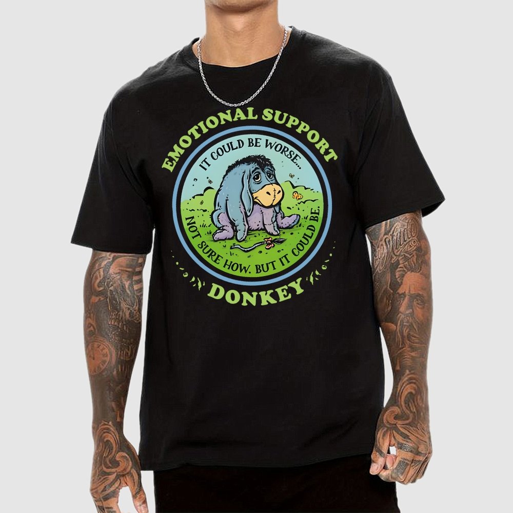 Emotional Support Donkey Geek T-Shirt
