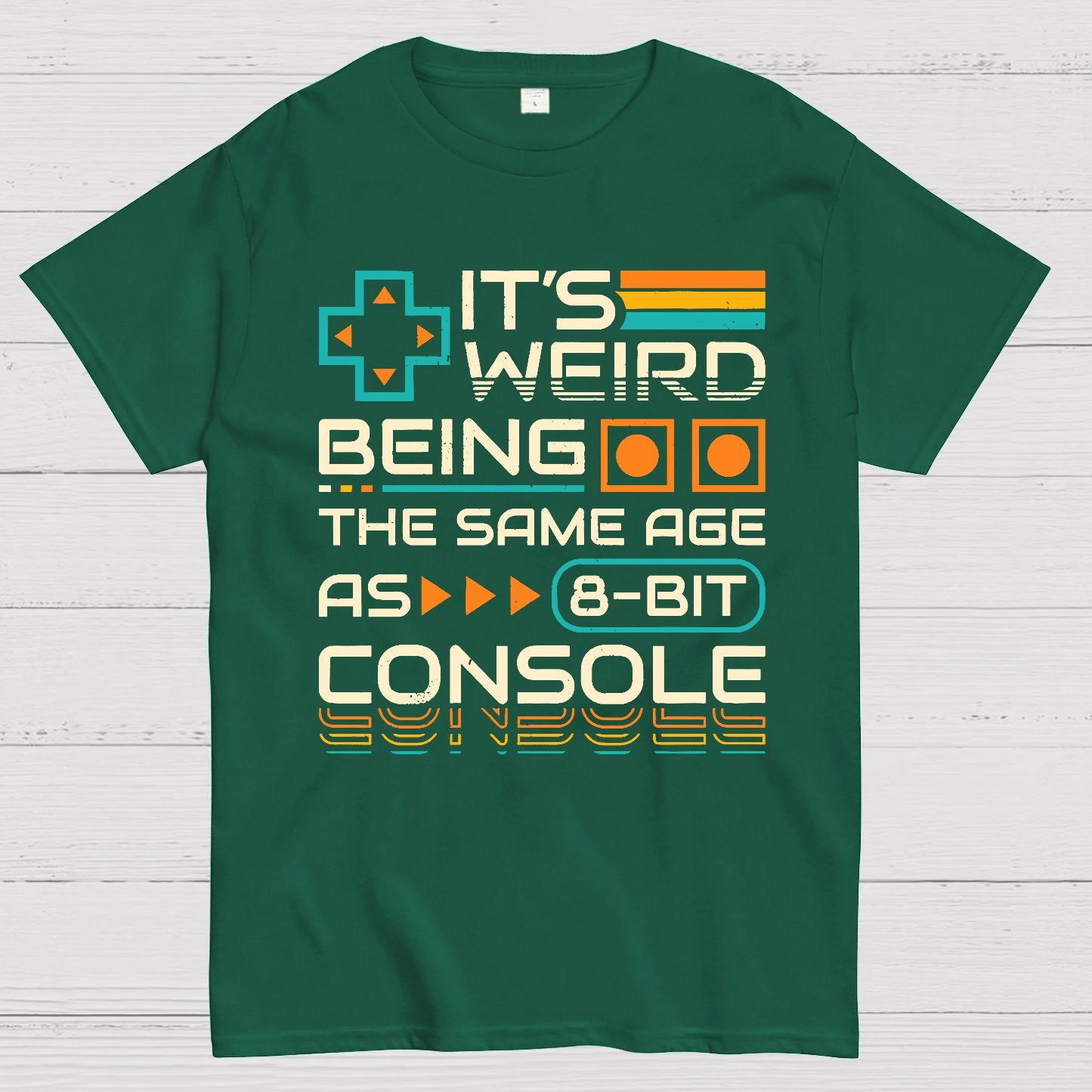 8-Bit Aged Geek T-Shirt