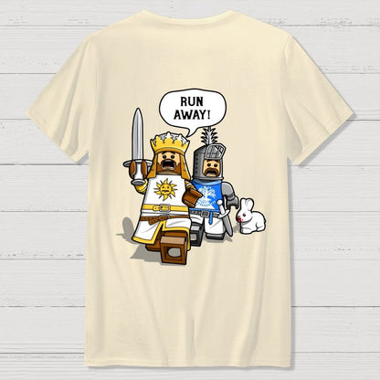 The Cowardly King Unisex Front And Back Printing Geek T-Shirt
