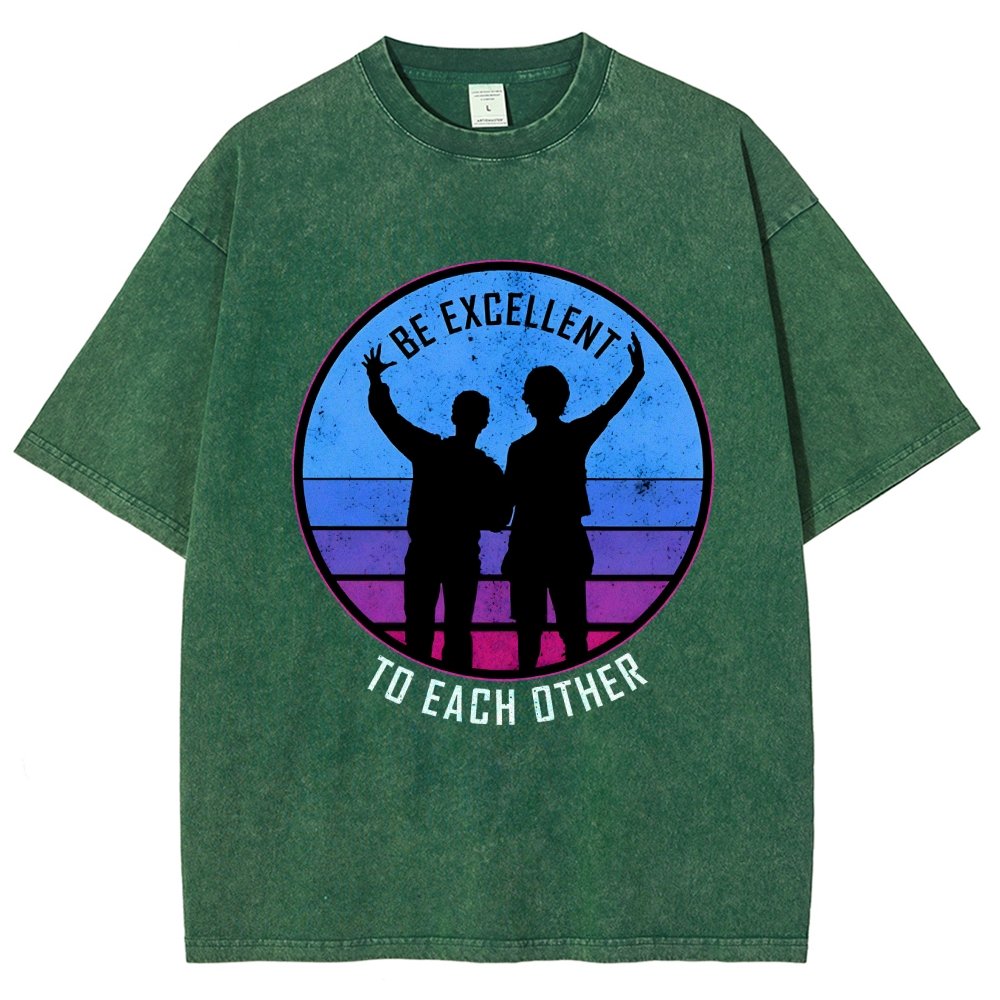 Be Excellent To Each Other 80s Vintage Distressed T-shirt