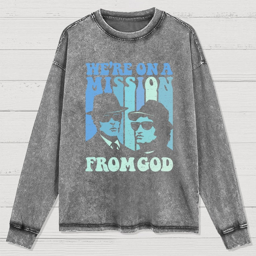 80s Chicago Blues Festival Washed Long Sleeve Tee