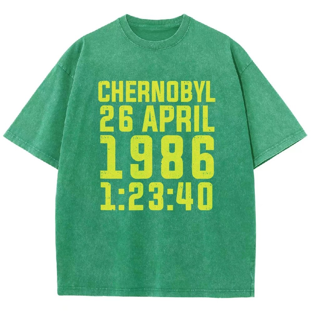 Chernobyl Nuclear Disaster Date And Time Vintage Distressed T-shirt