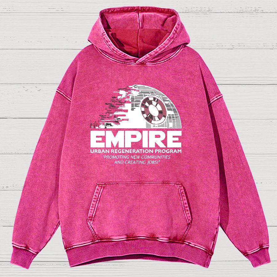 Metropolis Urban Regeneration Vintage Distressed Hoodie