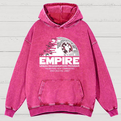 Metropolis Urban Regeneration Vintage Distressed Hoodie