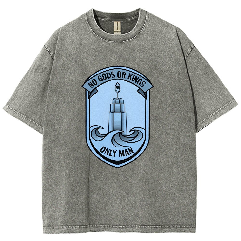 No Gods Or Kings Only Man Vintage Distressed T-shirt