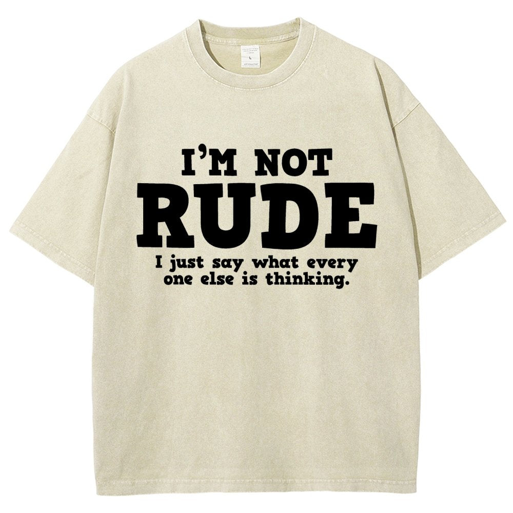 I'm not Rude I Just Have The Balls to Say What Everyone Else is Thinking Vintage Distressed T-shirt