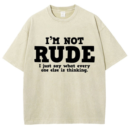 I'm not Rude I Just Have The Balls to Say What Everyone Else is Thinking Vintage Distressed T-shirt