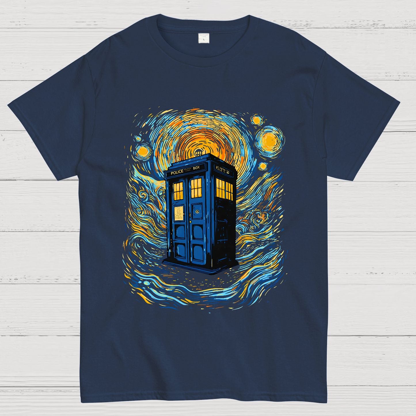 Starry Sky Phone Booth Geek T-Shirt