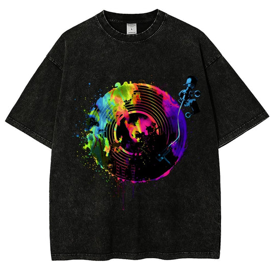 Color Tunes Vintage Distressed T-shirt