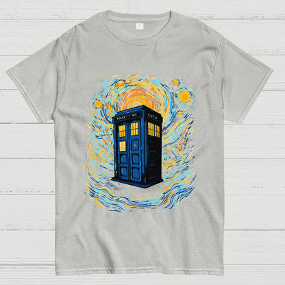 Starry Sky Phone Booth Geek T-Shirt