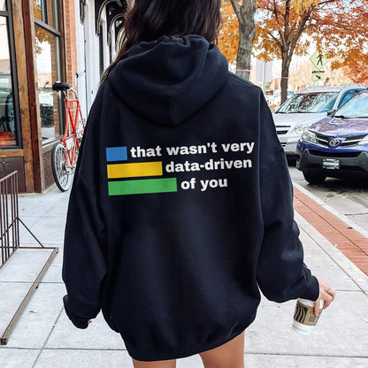 That Wasn't Very Info - Driven of You  Printed Back Unisex Cotton Hoodie