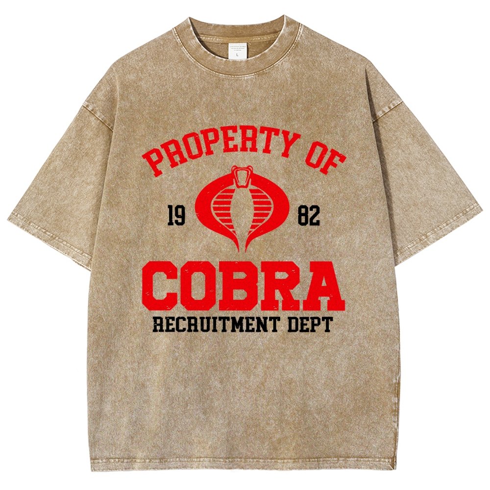 Property of Cobra Vintage Distressed T-shirt