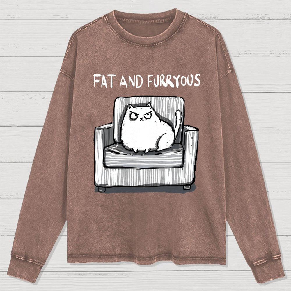 Fat And Furry Washed Long Sleeve Tee
