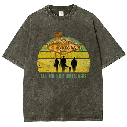 Let The End Times Roll Vintage Distressed T-shirt