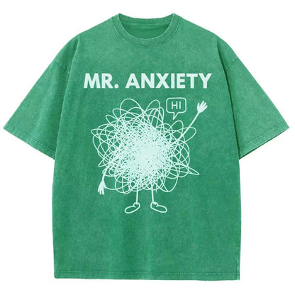Mr. Anxiety! Vintage Distressed T-shirt
