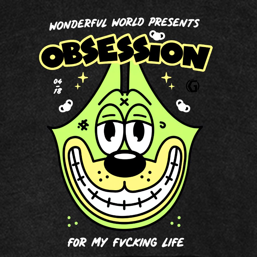 Obsession! Sarcasm Vintage Distressed Hoodie