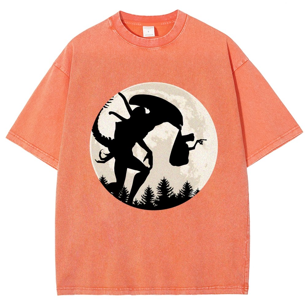 Space Creature Vintage Distressed T-shirt