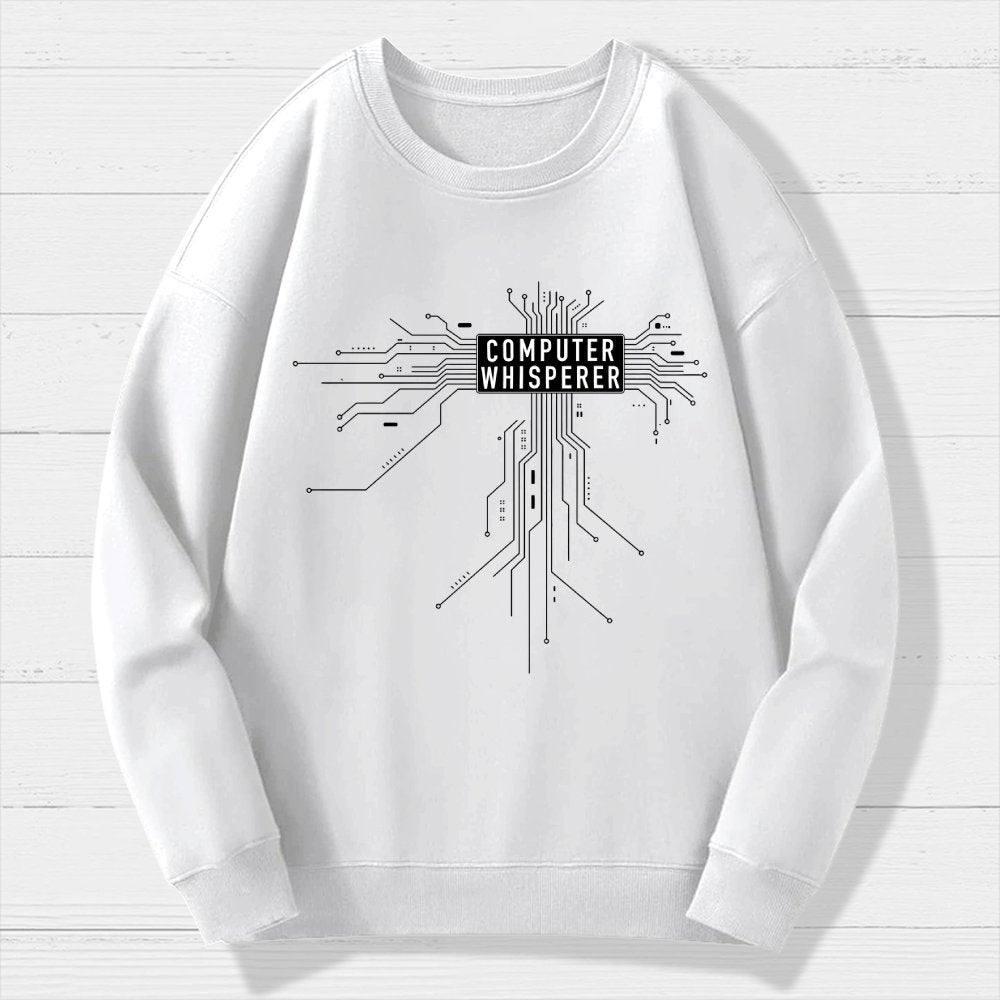 Computer Whisperer Geek Cotton Sweatshirt