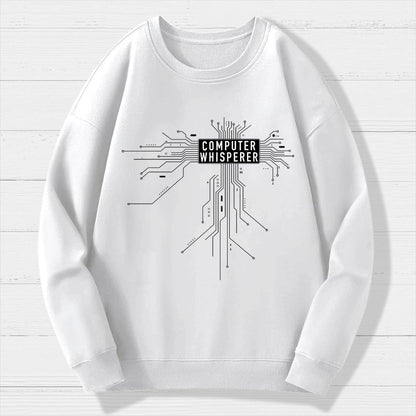 Computer Whisperer Geek Cotton Sweatshirt