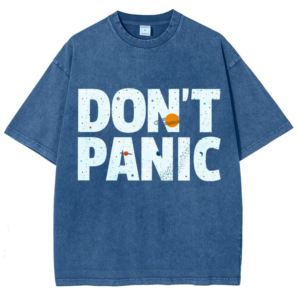 Don't Panic Vintage Distressed T-shirt