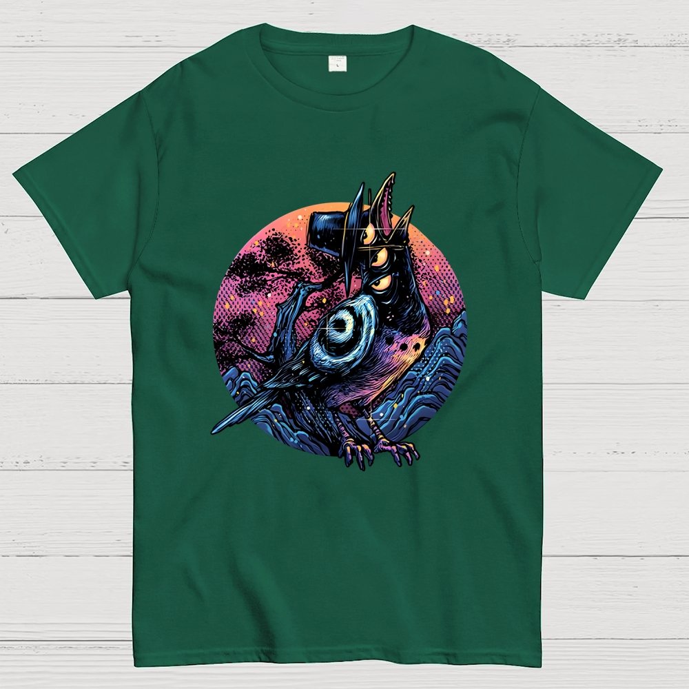 Crow from the underworld Unisex Geek T-Shirt