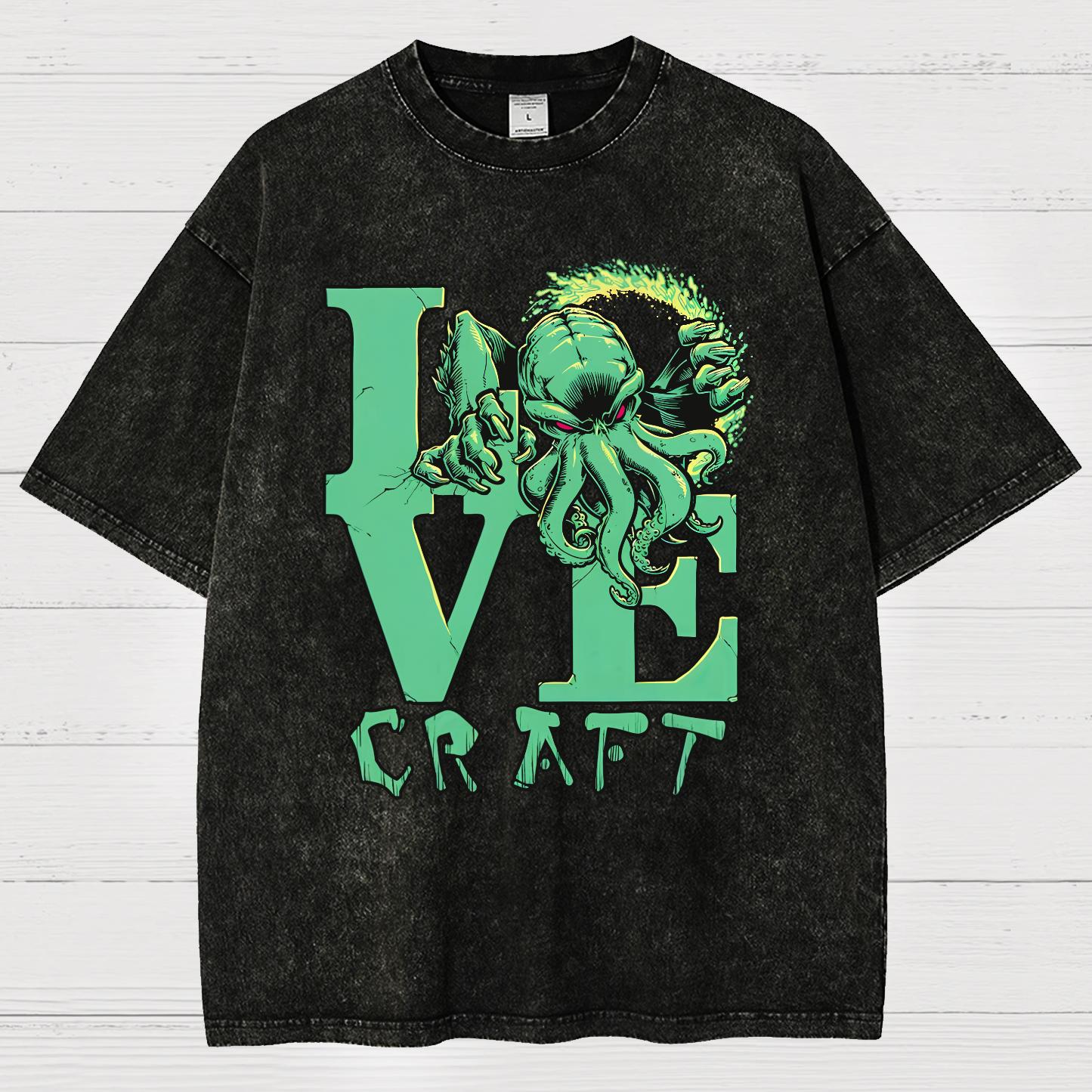 Cthulhu Vintage Distressed T-shirt