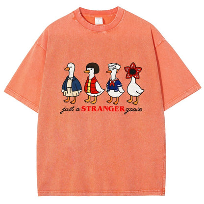 Just a stranger goose Vintage Distressed T-shirt