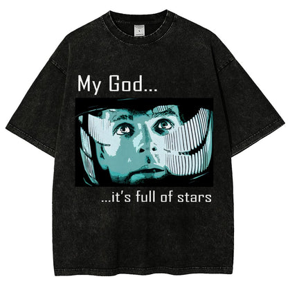 My God t's full of stars! Vintage Distressed T-shirt