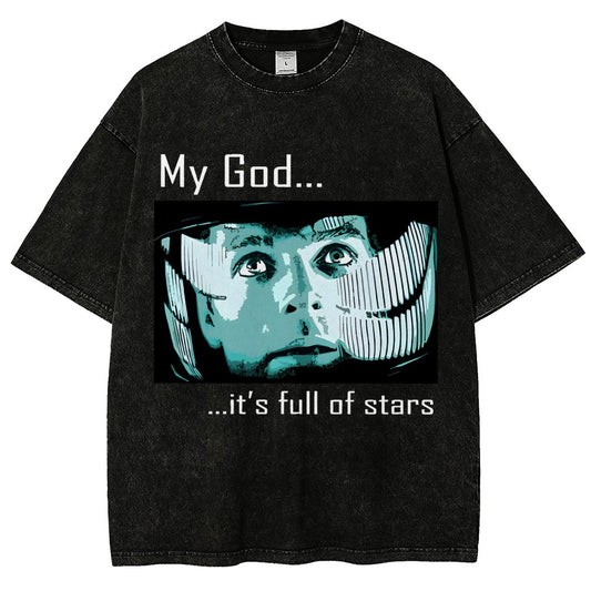 My God t's full of stars! Vintage Distressed T-shirt