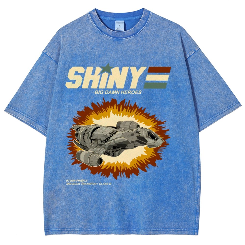 Shiny Heroes Vintage Distressed T-shirt