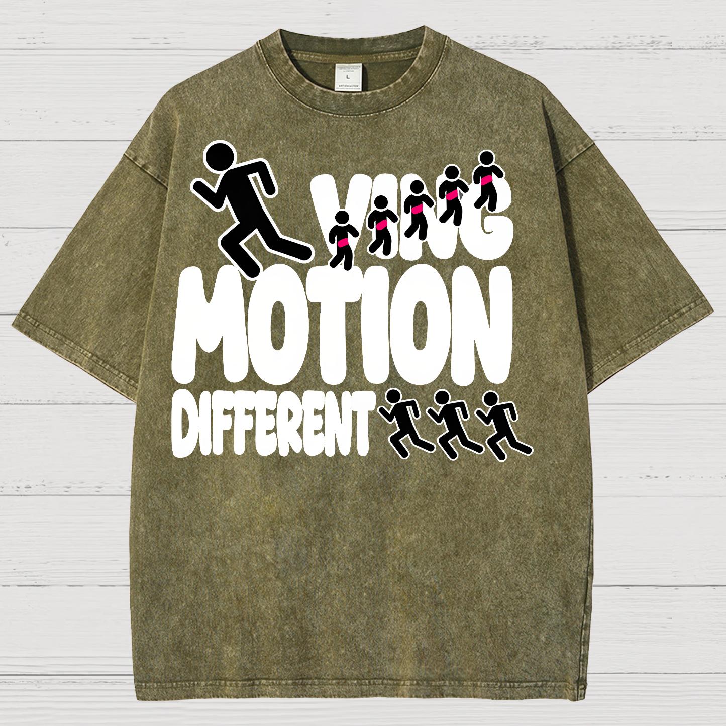 Ving Motion Different Funny Vintage Distressed T-shirt