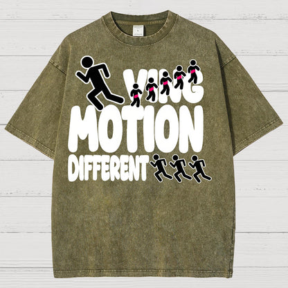Ving Motion Different Funny Vintage Distressed T-shirt