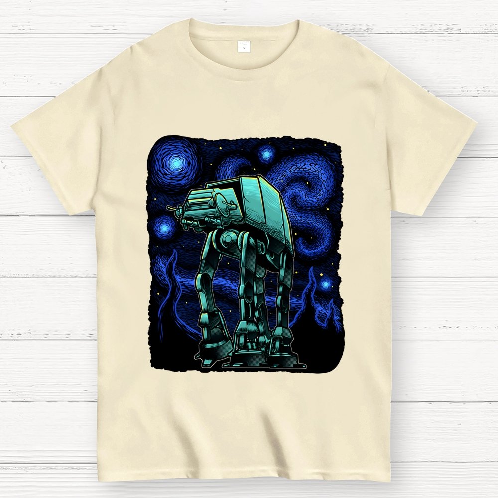 Armored Tank Starry Night Geek T-Shirt