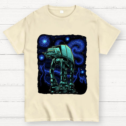 Armored Tank Starry Night Geek T-Shirt