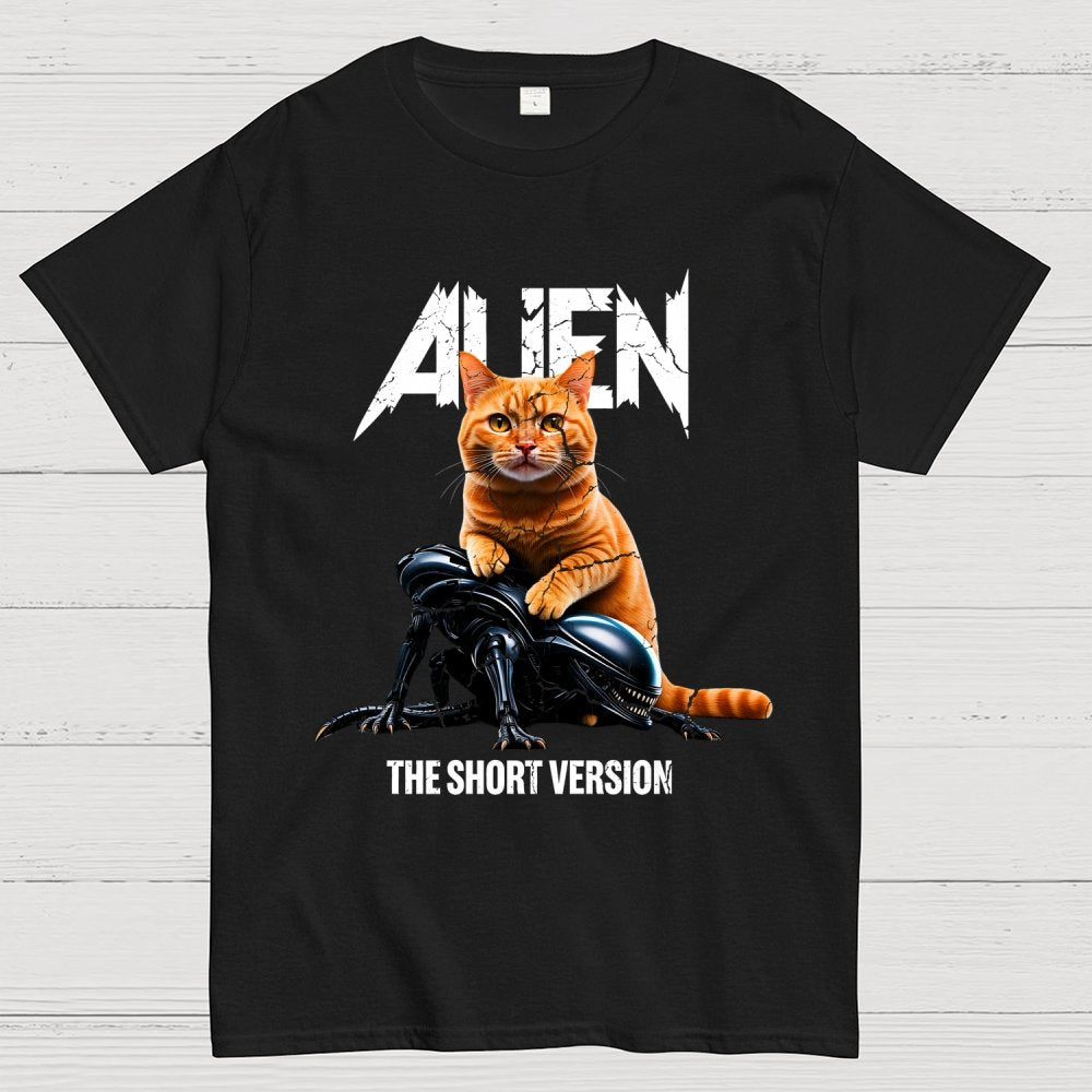 Alien Cat Heavy Geek T-Shirt